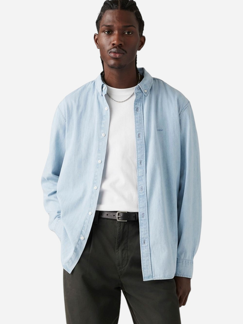 Koszula męska bawełniana Levi's A7210-0018 M Błękitna - obraz 1