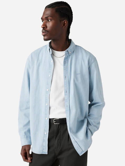 Koszula męska bawełniana Levi's A7210-0018 M Błękitna - obraz 3
