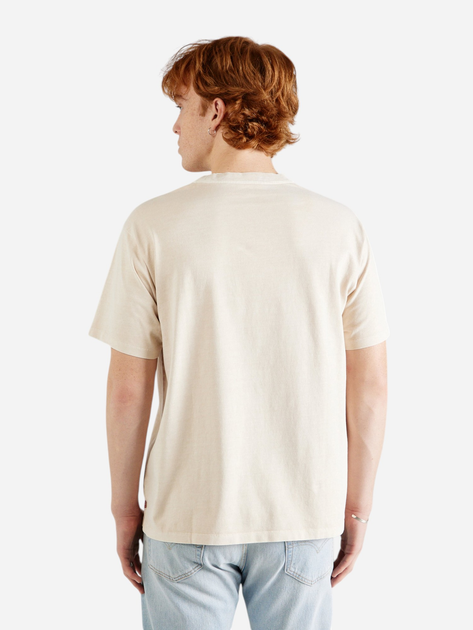 Koszulka męska bawełniana Levi's A0637-0093 S Beżowa - obraz 2