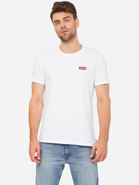 Zestaw koszulek męskich bawełnianych Levi's 79681-0001 S 2 szt Biały/Szary - obraz 2