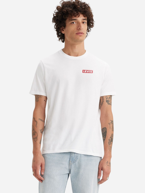 Zestaw koszulek męskich bawełnianych Levi's 79681-0040 XL 2 szt Biały/Czarny - obraz 2