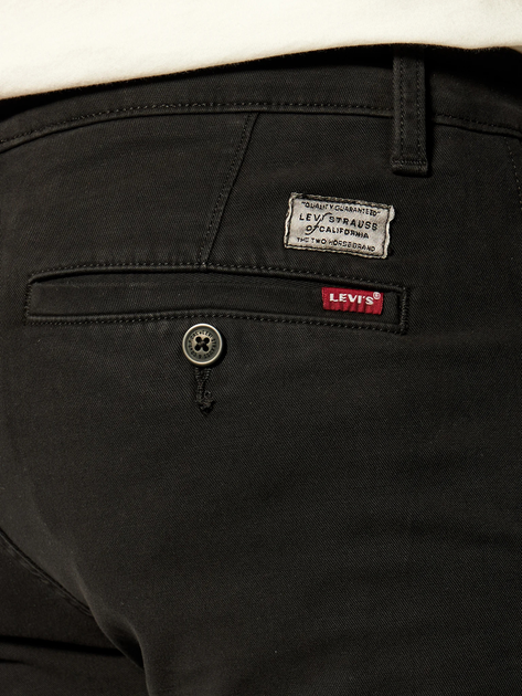 Spodnie chinosy męskie eleganckie Levi's 17196-0005 34-34 Czarne - obraz 4