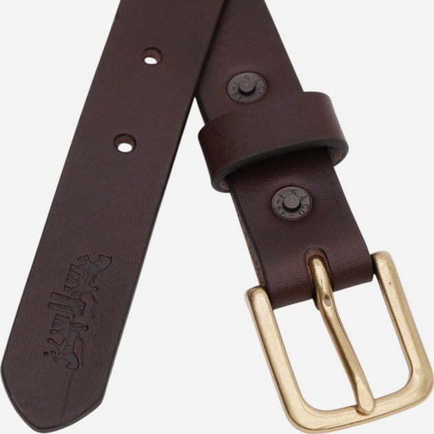 Pasek męski skórzany Levi's 0009Y-0001 100 cm Brązowy - obraz 2