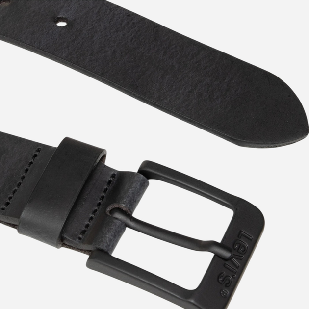 Pasek męski skórzany Levi's 38016-0033 110 cm Czarny - obraz 3