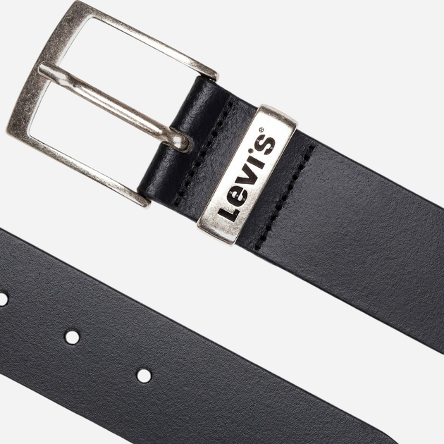 Pasek męski skórzany Levi's 38016-0117 85 cm Czarny - obraz 2