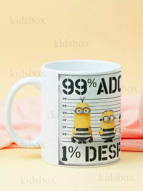 Кружка Миньйон Гадкий я с принтом Minion керамическая чашка 330 мл Uk_96 - Фото 1 Кружка Миньйон Гадкий я с принтом Minion керамическая чашка 330 мл Uk_96 - изображение 1