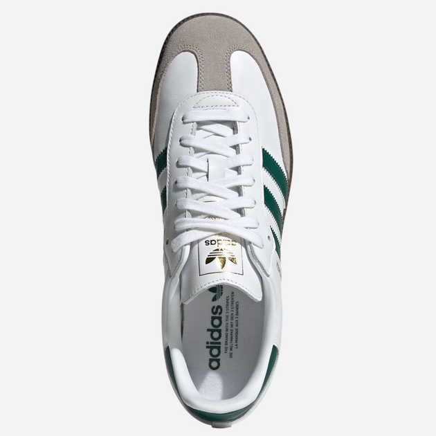 Sneakersy męskie do kostki adidas Samba JH8797 38.5 (5.5UK) Białe/Zielone/Szare - obraz 5