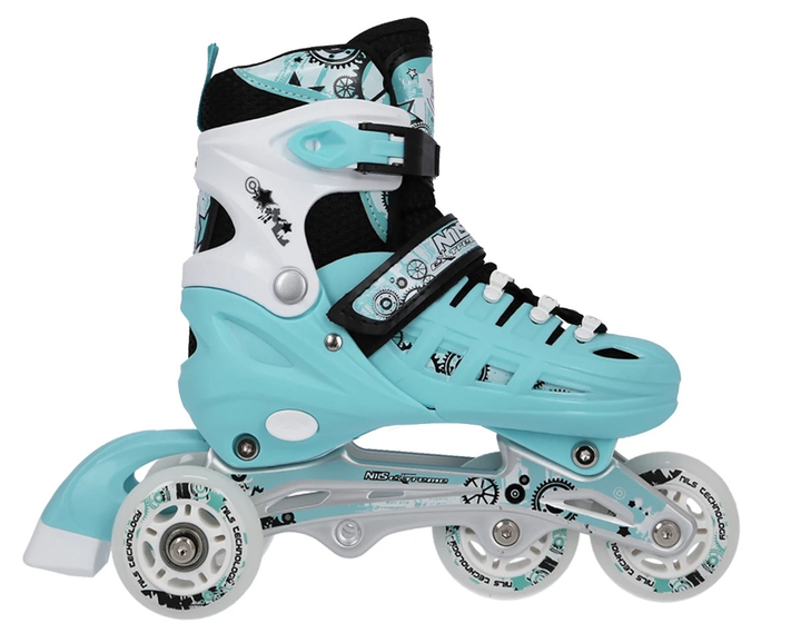 Łyżworolki Nils Extreme 4 w 1 NH10905 31-34 S Miętowy (5907695532784) - obraz 5
