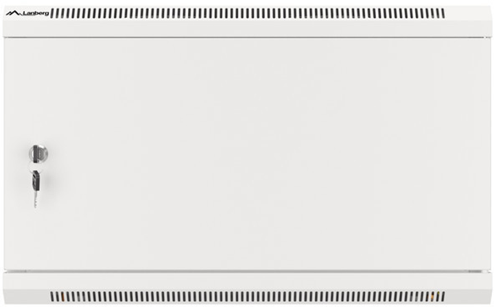 Шафа настінна серверна Lanberg 19" 6U 600x450 RAL7035 (WF01-6406-00S) - зображення 3