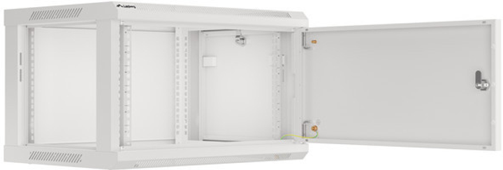 Шафа настінна серверна Lanberg 19" 6U 600x450 RAL7035 (WF01-6406-00S) - зображення 7
