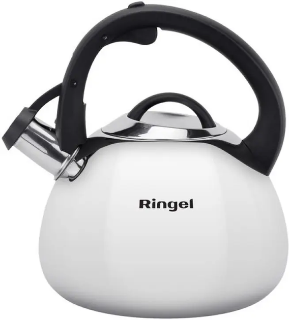 Чайник для плити Ringel Trio сірий зі свистком 2.5 л (RG-1005) - Фото 1 Чайник для плити Ringel Trio сірий зі свистком 2.5 л (RG-1005) - изображение 1