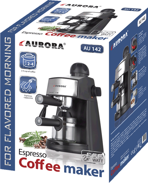 Кавоварка рожкова Aurora AU142 (6900220101423) - зображення 4
