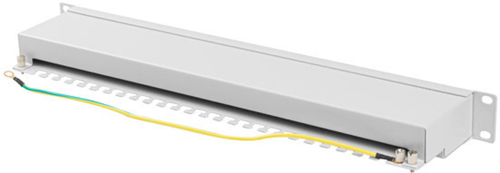 Patch panel Lanberg 24 port 1U 19" Cat.6A RAL7035 (PPSA-1024-S) - obraz 5