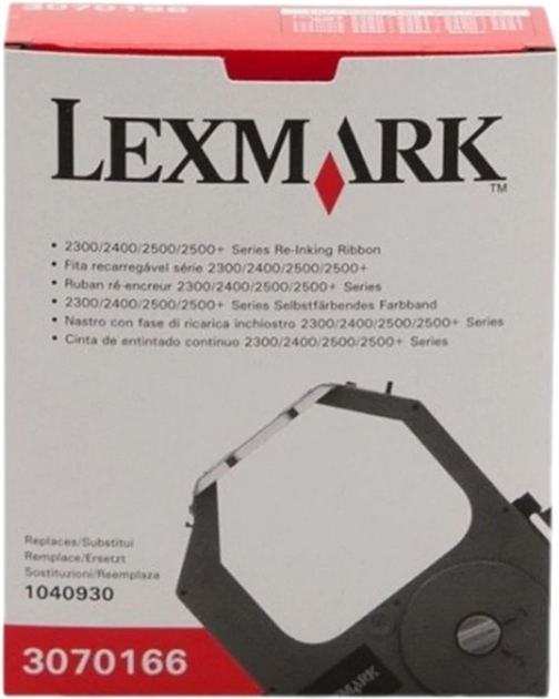 Стрічка для матричних принтерів Lexmark 3070166 Black - зображення 1