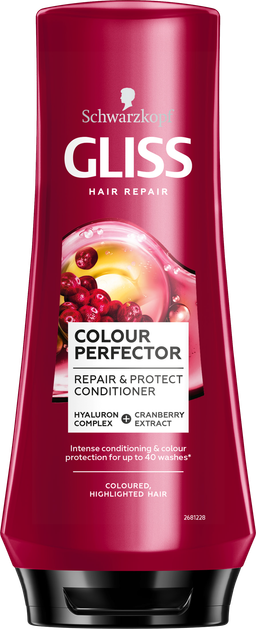 Бальзам GLISS Color Perfector для окрашенных, мелированных волос, 200 мл 