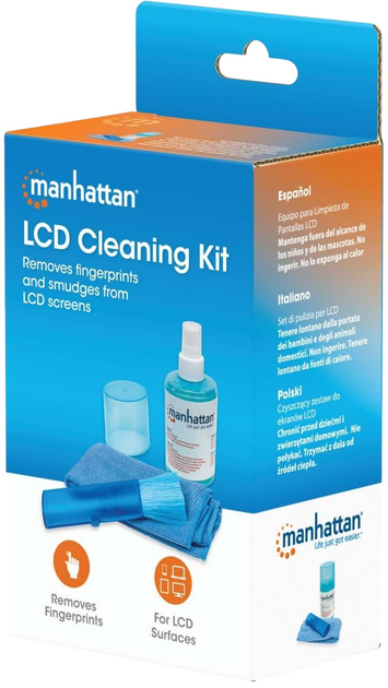 Zestaw do czyszczenia monitora Manhattan LCD Cleaning Kit 421027 (0766623421027) - obraz 3