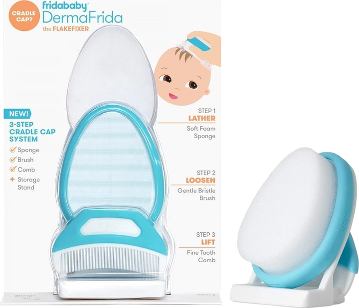 Zestaw do pielęgnacji skóry głowy Frida Baby DermaFrida 3-funkcyjny (1220000220355) - obraz 5