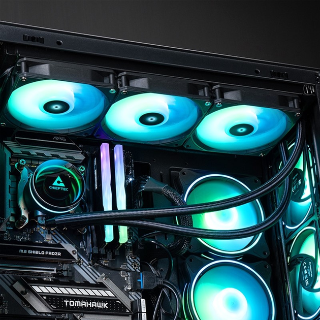 System chłodzenia wodnego Chieftec Iceberg 360 ARGB (CLC-360-RGB) - obraz 5