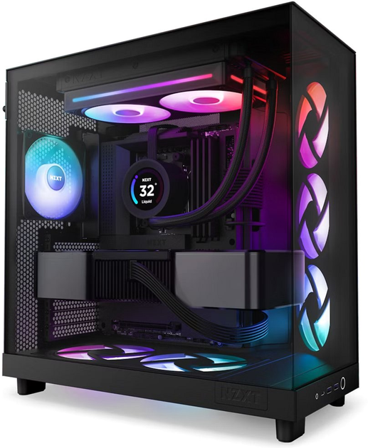 Chłodzenie powietrzne do PC NZXT F240 RGB Core Fan (Single Frame) Black (RF-U24HF-B1) - obraz 6