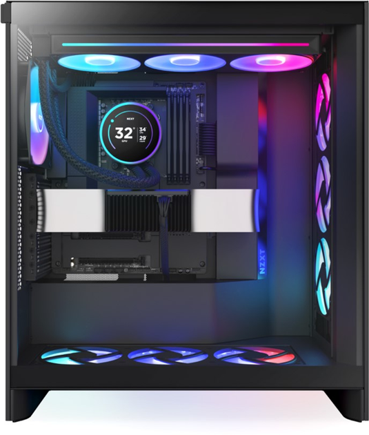 Chłodzenie cieczą NZXT Kraken Elite RGB 360 mm AIO liquid cooler w/Display, RGB, Fans Black (RL-KR36E-B2) - obraz 6