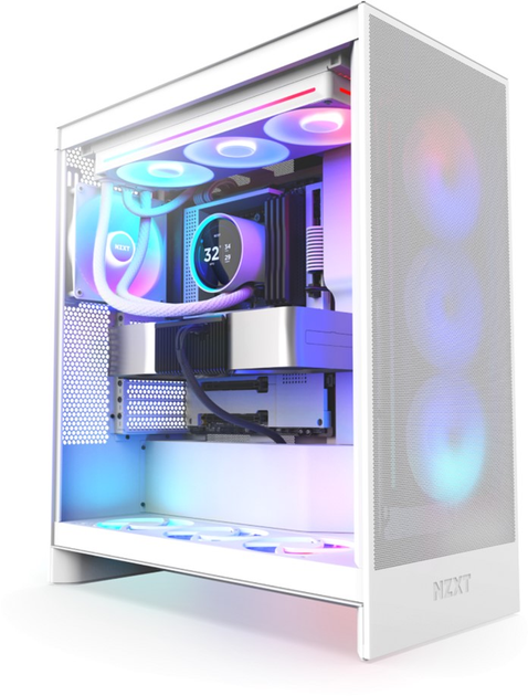 Chłodzenie cieczą NZXT Kraken Elite RGB 360 mm AIO liquid cooler w/Display, RGB, Fans White (RL-KR36E-W2) - obraz 5