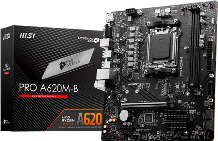 Материнська плата MSI PRO A620M-B (sAM5, AMD A620, PCI-Ex16) (7E28-017R) - зображення 5