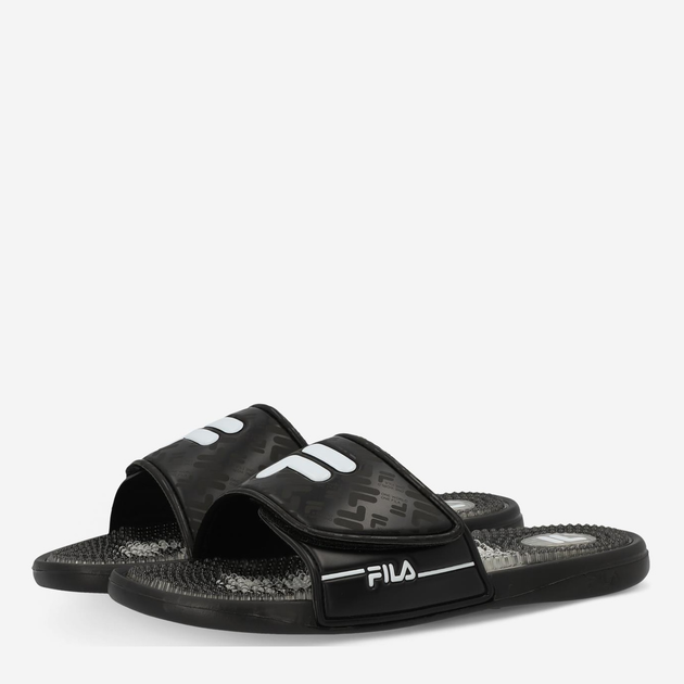 Мужские шлепанцы для пляжа Fila Men'S Slippers Massage 2 138654-BW 44 28.4 см Черный/Белый (990058747333_2999004655072) 