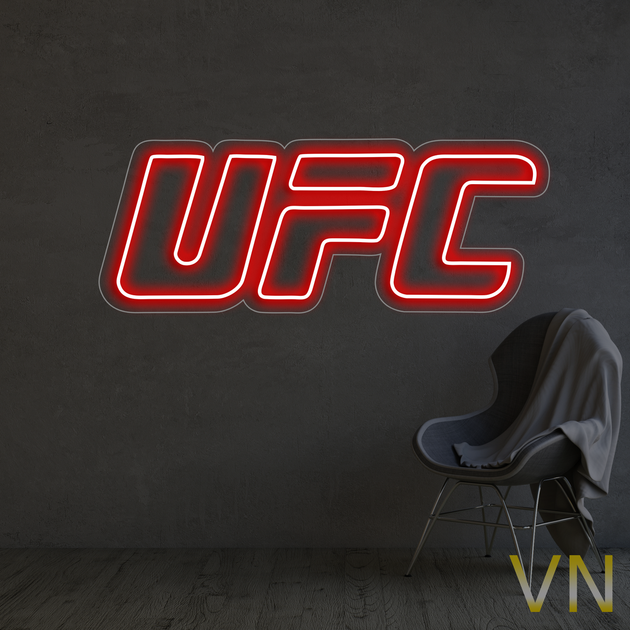 Неоновая вывеска "UFC" 30х13 см - Фото 2 Неоновая вывеска "UFC" 30х13 см - изображение 2