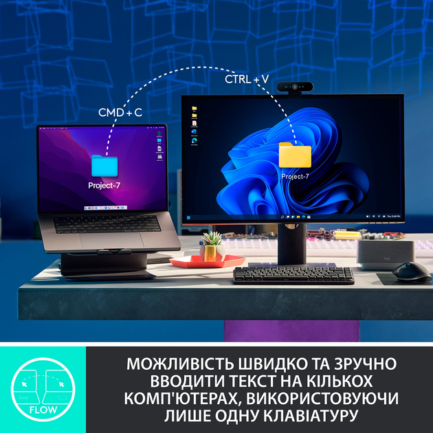 Клавіатура бездротова Logitech MX Mechanical Wireless Illuminated Performance Graphite (920-010757) - зображення 9