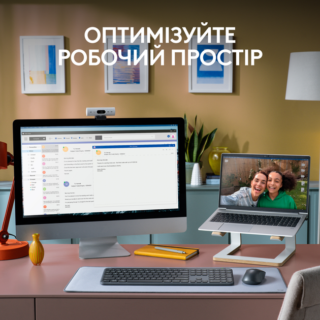 Комплект беспроводной Logitech MK950 Off-White (920-012491) - изображение 5