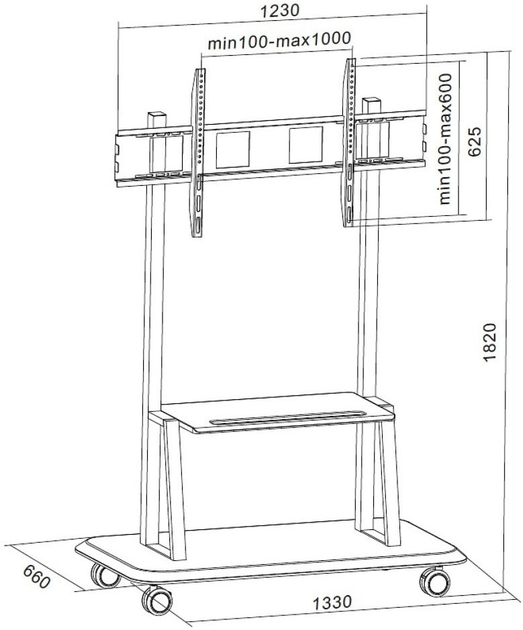 Stojak podłogowy TECHly 55 - 120" 105582 (8051128105582) - obraz 4