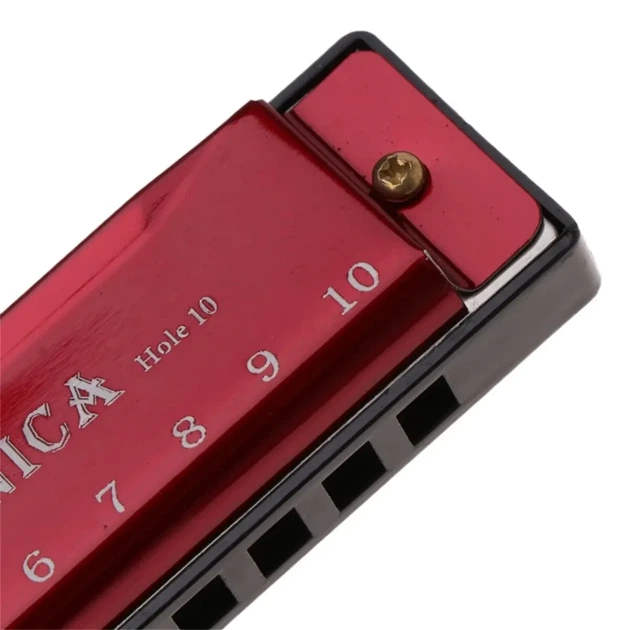 Губная гармошка Harmonica Блюзовая Красная - Фото 4 Губная гармошка Harmonica Блюзовая Красная - изображение 4