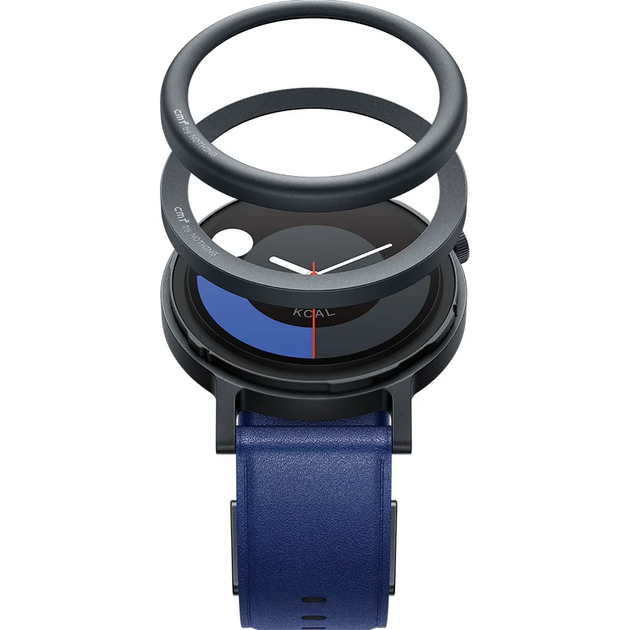 Смарт-часы CMF by Nothing Watch Pro 2 Dark Grey Curved Bezel with Blue Leather Strap - изображение 6