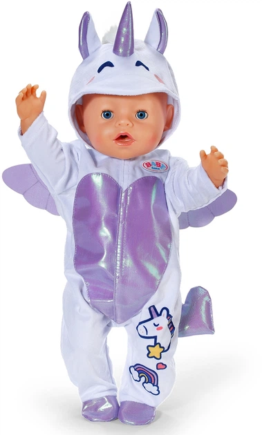 Одяг для ляльки Baby Born Комбінезон єдинорога 43 см 838266 (4001167838266) - зображення 4