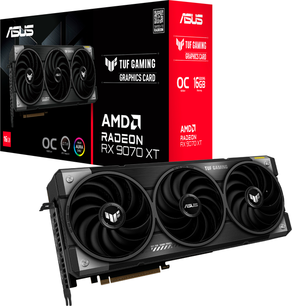 Karta graficzna ASUS PCI-Ex Radeon RX 9070 XT TUF Gaming OC Edition 16GB GDDR6 (256bit) (20000) (HDMI, 3 x DisplayPort) (TUF-RX9070XT-O16G-GAMING) - obraz 11