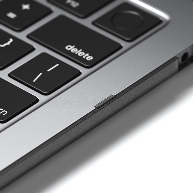 Чехол накладка для макбука Satechi Eco-Hardshell Case Dark for MacBook Air 13.6" M2-M3 (ST-MBAM2DR) - изображение 4