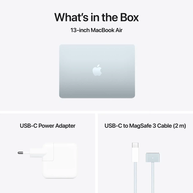 Laptop Apple MacBook Air 13.6" M4 16/512GB 2025 (MC6U4ZE/A) Sky Blue - obraz 11