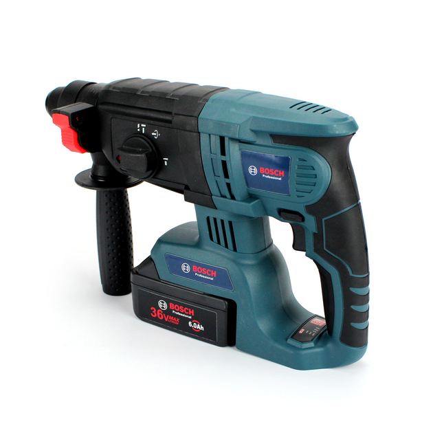 Акумуляторний безщітковий перфоратор BOSCH GBH 36V-EC Pro 36V, 6AH, 1,8 Дж, 2 Li-Ion АКБ, зарядний пристрій (П01-001) - зображення 4