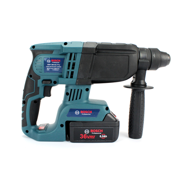 Акумуляторний безщітковий перфоратор BOSCH GBH 36V-EC Pro 36V, 6AH, 1,8 Дж, 2 Li-Ion АКБ, зарядний пристрій (П01-001) - зображення 6