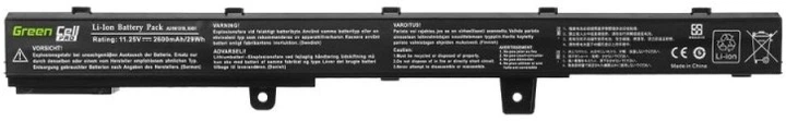 Акумулятор Green Cell AS90 A31N1319 A41N1308 для Asus X551 11.25 V 2200 mAh (5902719423741) - зображення 4