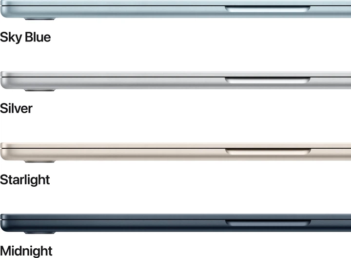Ноутбук Apple MacBook Air 15.3" M4 16/512GB 2025 (MC7C4ZE/A) Sky Blue - зображення 3