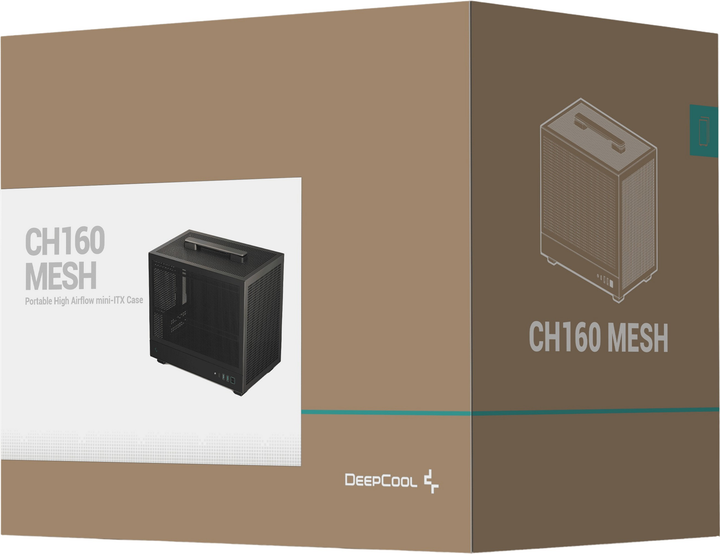 Obudowa DeepCool CH160 MESH Black (R-CH160-BKNMI0-G-1) - obraz 12