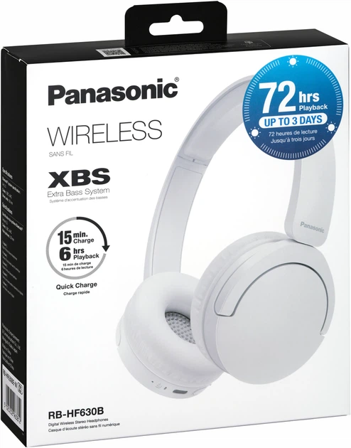Навушники Panasonic RB-HF630B White (RB-HF630BE-W) - зображення 10