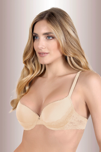 Бюстгальтер push-up с кружевом бежевый Leilieve 4100 65B - изображение 2