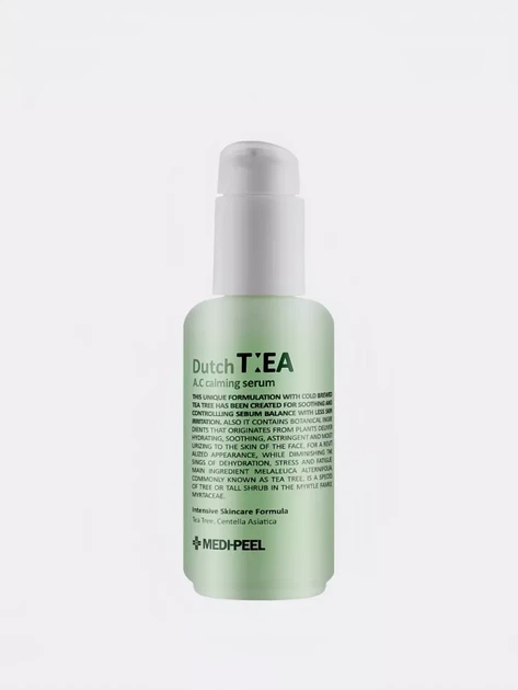 Балансуюча ампульна сироватка для обличчя з чайним деревом Medi-Peel Dutch Tea A.C Calming Serum, 70 мл - Фото 1 Балансуюча ампульна сироватка для обличчя з чайним деревом Medi-Peel Dutch Tea A.C Calming Serum, 70 мл - зображення 1