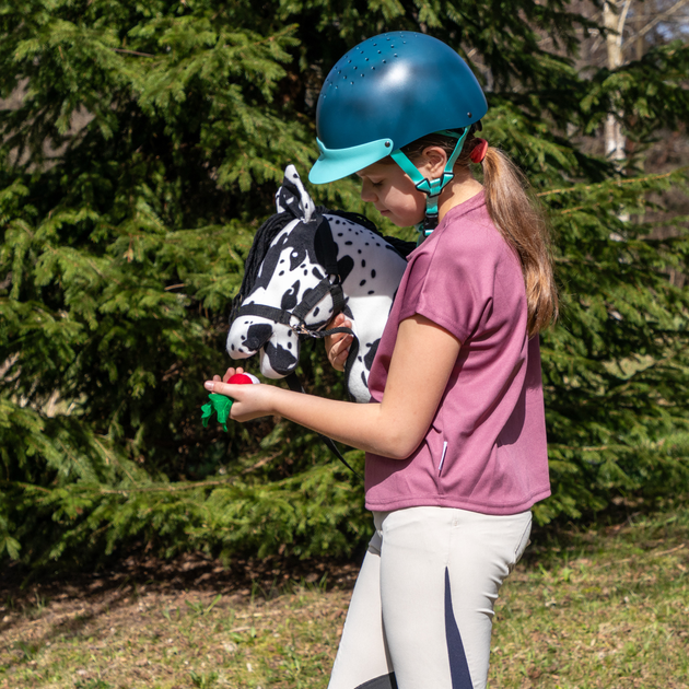 Duży koń na kiju Hobby Horse Skippi z kantarem i wodzami Caro - srokaty (5906361450094) - obraz 6