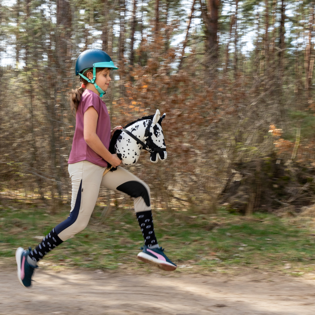 Великий кінь на палиці Hobby Horse Skippi з недоуздком і віжками Каро - рябий (5906361450094) - зображення 19