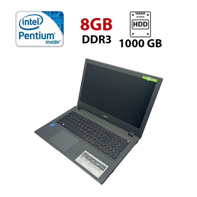 Ноутбук Acer E5-573 / 15.6" (1366x768) TN / Intel Pentium 3556U (2 ядра по 1.7 GHz) / 8 GB DDR3 / 1000 GB HDD / Intel HD Graphics / WebCam б/у - Фото 1 Ноутбук Acer E5-573 / 15.6" (1366x768) TN / Intel Pentium 3556U (2 ядра по 1.7 GHz) / 8 GB DDR3 / 1000 GB HDD / Intel HD Graphics / WebCam б/у - изображение 1