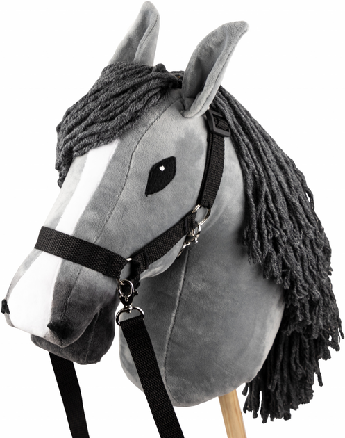 Великий кінь на палиці Hobby Horse Skippi з недоуздком і віжками Сірий (5906660867043) - зображення 13