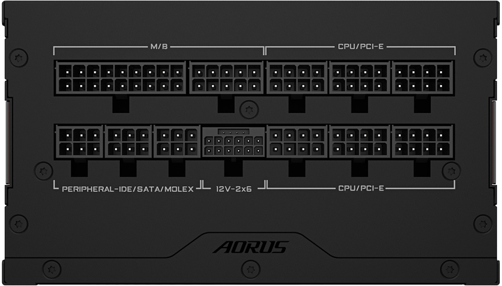Zasilacz Gigabyte AORUS ELITE P850W 80+ Platinum Modular PCIe 5.1 (rev. 1.1) Black (GP-AE850PM PG5) - obraz 6